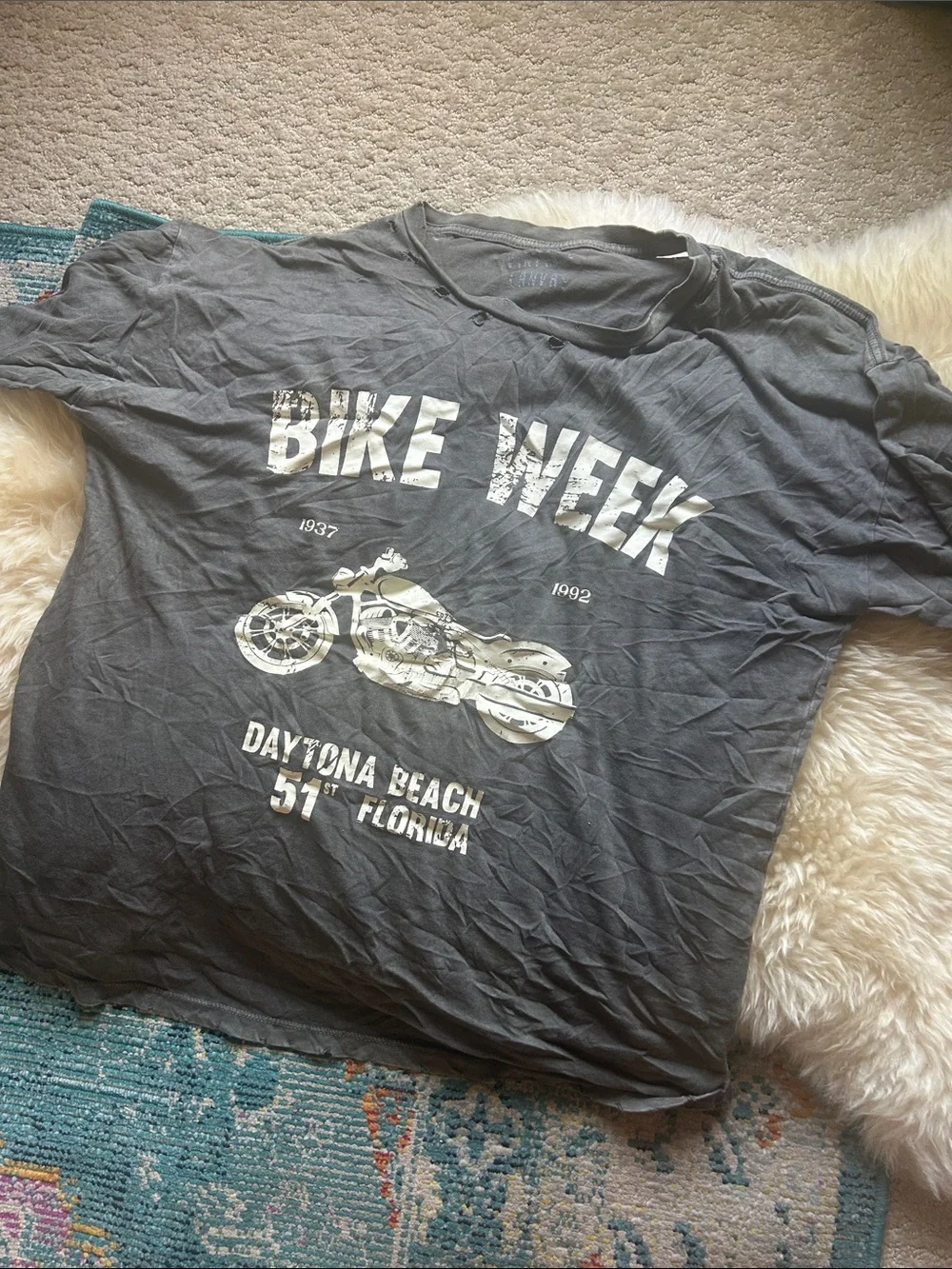 Daytona Beach Bike Week Graphic Tee - Charcoal